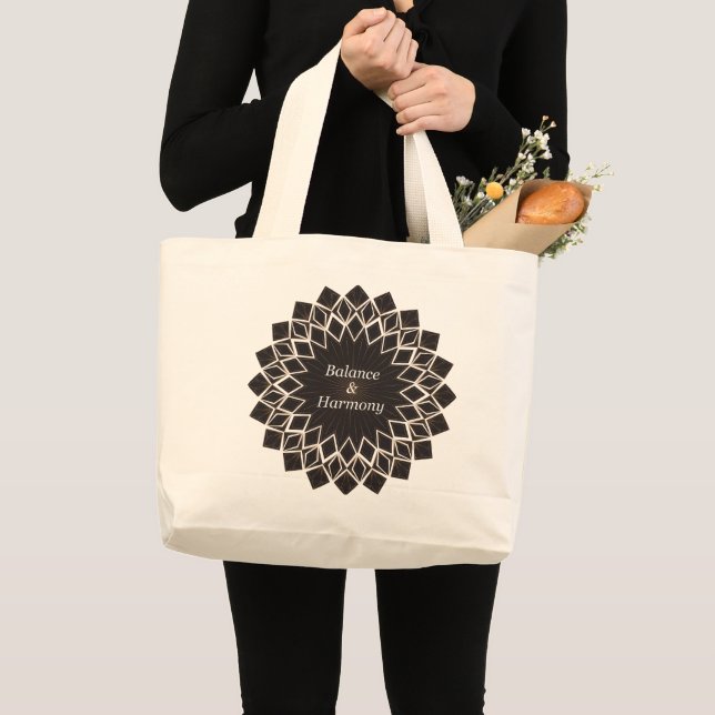 Bolsa Tote Grande Equilíbrio e Harmonia (Frente (produto))