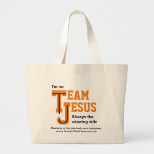 Bolsa Tote Grande EQUIPE Personalizada JESUS Christian
