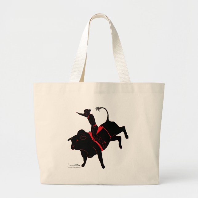 Bolsa Tote Grande equitação do touro (Frente)