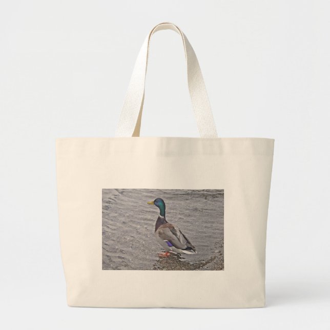 Bolsa Tote Grande Erpel steht im grauen Wasser (Frente)