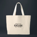 Bolsa Tote Grande Error 404 Excuse Not Found Minimalist<br><div class="desc">For the heavy-duty mission. An oversized,  durable tote bag designed for hauling your essential tools,  gym gear,  or project files in style.</div>