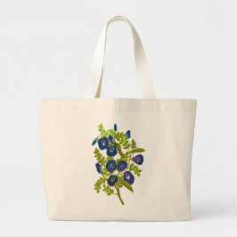 Bolsa Tote Grande ervilha-borboleta azul