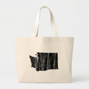 Bolsa Tote Grande Esboço afligido do estado de Washington