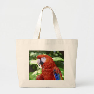 Bolsa Tote Grande Escarlate do Macaw