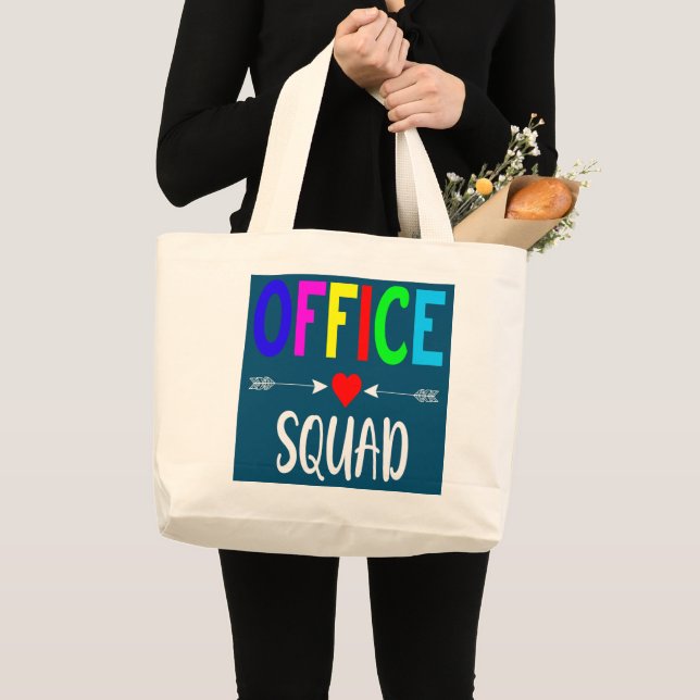 Bolsa Tote Grande Escola Assistente Administrativo do Office Squad (Frente (produto))