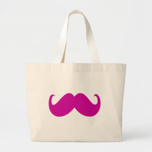 Bolsa Tote Grande Escolha sua própria cor do bigode
