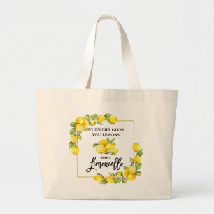 Bolsa Tote Grande Escova-Escova Limões Limoncello