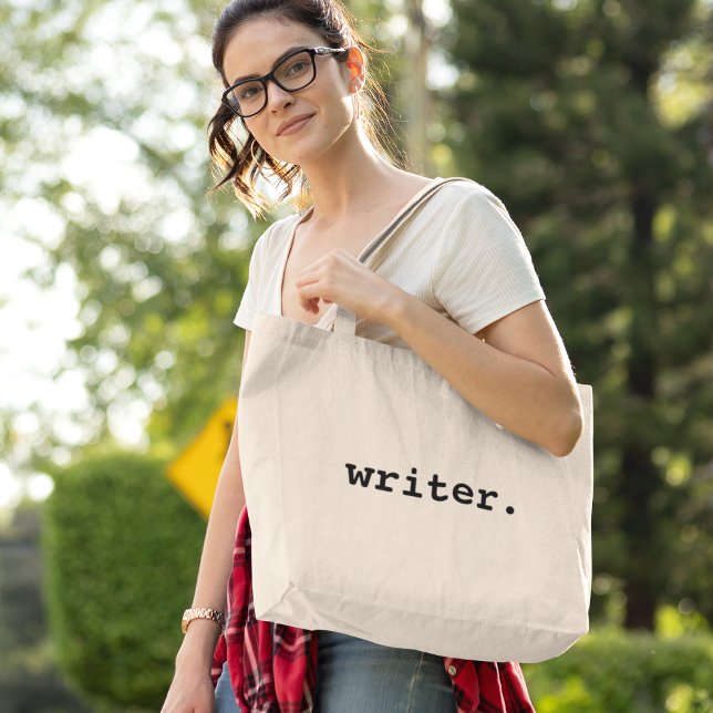 Bolsa Tote Grande Escritor (Customize to change text size, color or text style.)
