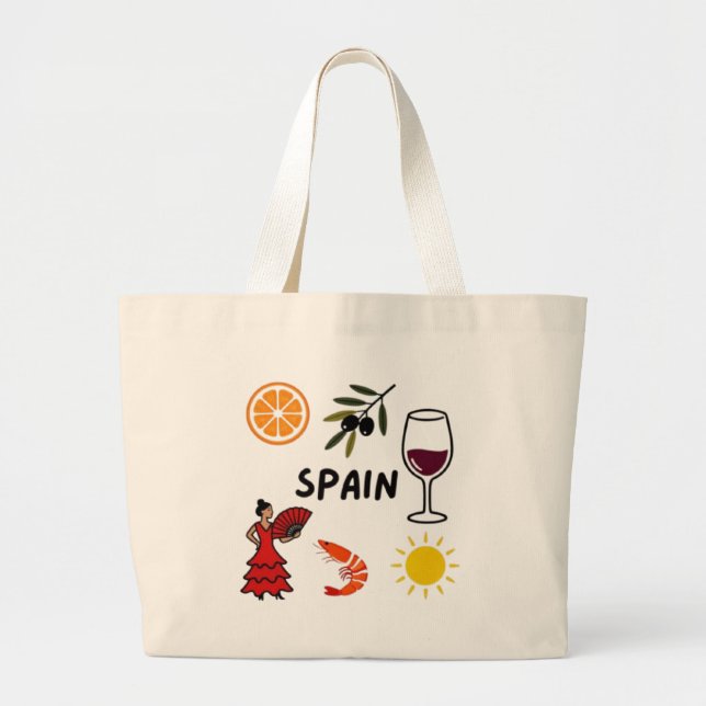 BOLSA TOTE GRANDE ESPANHA (Frente)