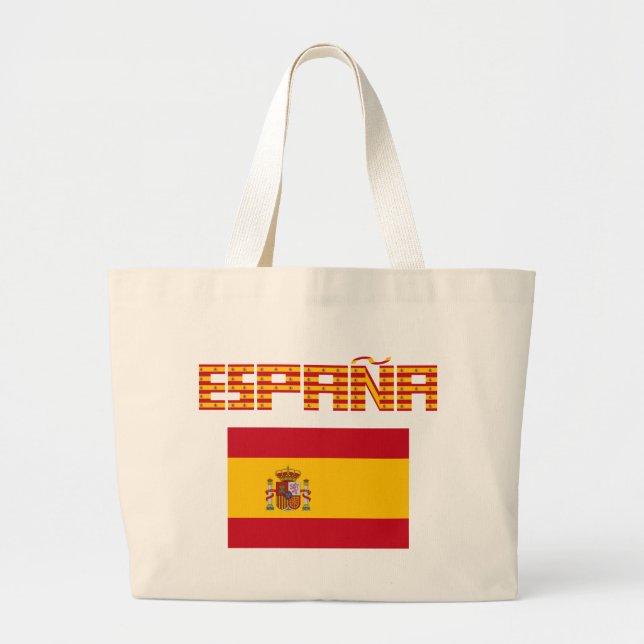 Bolsa Tote Grande Espanha - bandeira/España - bandera (Frente)
