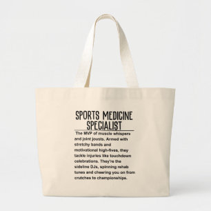 Bolsa Tote Grande Especialista em medicina desportiva