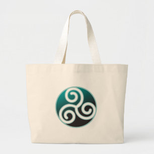 Bolsa Tote Grande Espiral do céltico de Triskele