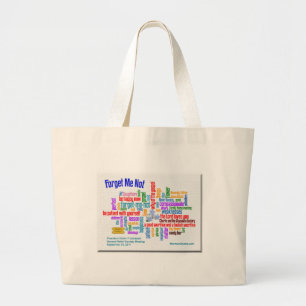Bolsa Tote Grande Esqueça-me não conversa pelo presidente Uchtdorf