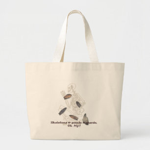 Bolsa Tote Grande Esqueletos, Pontos, & Sherds, Oh Meu Deus!