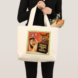 Bolsa Tote Grande Esquilo do Espaço Exterior