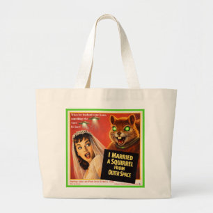 Bolsa Tote Grande Esquilo do Espaço Exterior