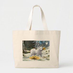 Bolsa Tote Grande Esquimó americano na sacola nevado do dia