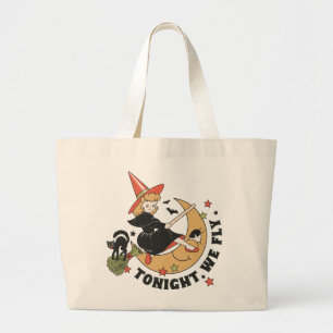 Bolsa Tote Grande Esta Noite Voamos Com A Bruxa Bonita