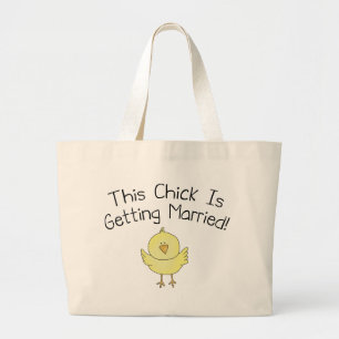 Bolsa Tote Grande Esta Pintinho Está Se Casando