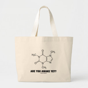 Bolsa Tote Grande Está você acordado ainda? (Atitude da molécula 