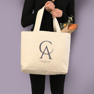 Bolsa Tote Grande Estado do Nome Personalizado da AC da Califórnia M