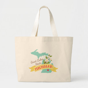 Bolsa Tote Grande Estado dos Lagos Excelentes