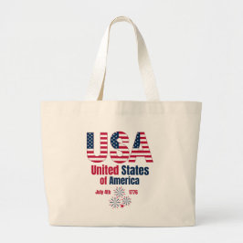 Bolsa Tote Grande Estados Unidos da América
