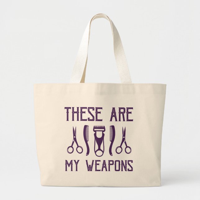 Bolsa Tote Grande Estas São Minhas Armas (Frente)