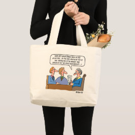 Bolsa Tote Grande Estate Lawyer ou Probate Juiz Funny