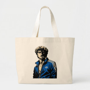 Bolsa Tote Grande Estátua engraçada de David de Michelangelo em fato