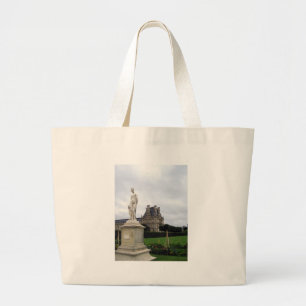 Bolsa Tote Grande Estátua nos Motivos do Louvre