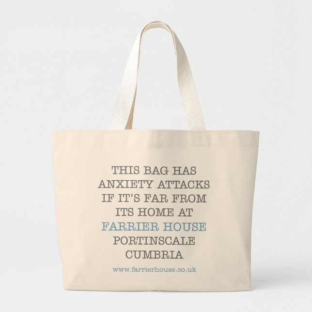 Bolsa Tote Grande Este saco tem ataques de ansiedade... (Frente)
