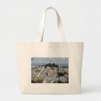 Bolsa Tote Grande Estilo de Cartão Postal de São Francisco