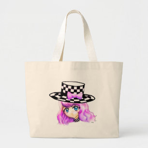 Bolsa Tote Grande Estilo gótico de Lolita Harajuku do punk de Manga
