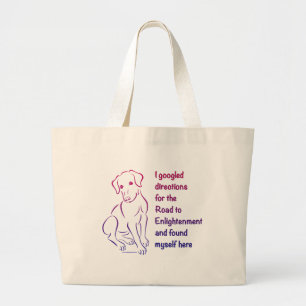 Bolsa Tote Grande Estrada do filhote de cachorro à iluminação