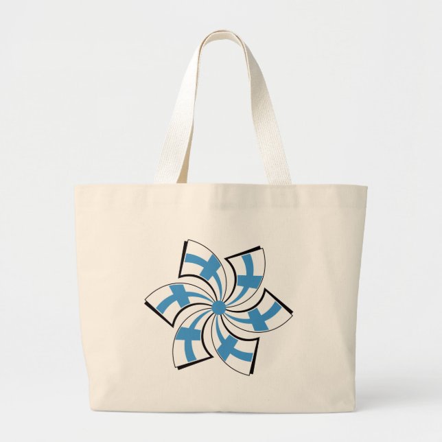Bolsa Tote Grande Estrela Finlandesa (Frente)