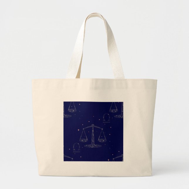 Bolsa Tote Grande estrela libra (Frente)