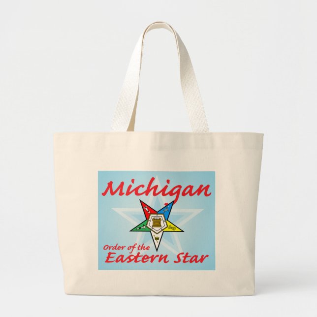 Bolsa Tote Grande Estrela oriental de Michigan (Frente)