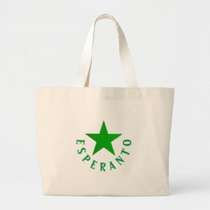 Bolsa Tote Grande Estrela Verde