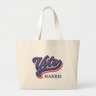 Bolsa Tote Grande Estrelas e faixas eleitorais personalizadas
