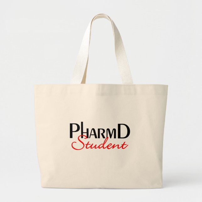 Bolsa Tote Grande Estudante de PHARMD (Frente)