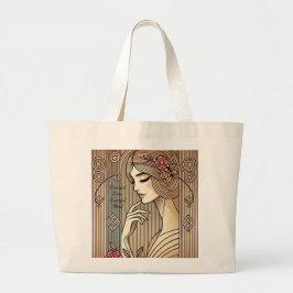 Bolsa Tote Grande Eterno elegante Lady Vintage