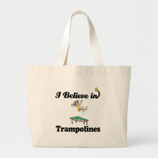 Bolsa Tote Grande eu acredito em trampolim