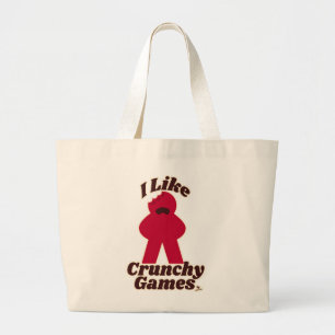 Bolsa Tote Grande Eu Adoro Jogos Crunchy Diversos Arte Múltipla