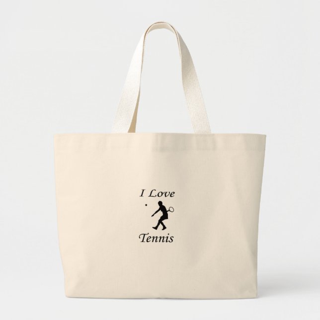 Bolsa Tote Grande Eu adoro Tênis (Frente)