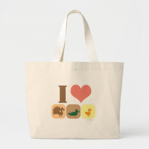 Bolsa Tote Grande Eu Adoro Turducken!