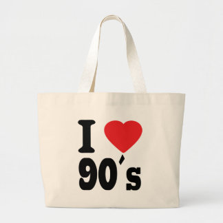 Bolsa Tote Grande Eu amo 90 ´s