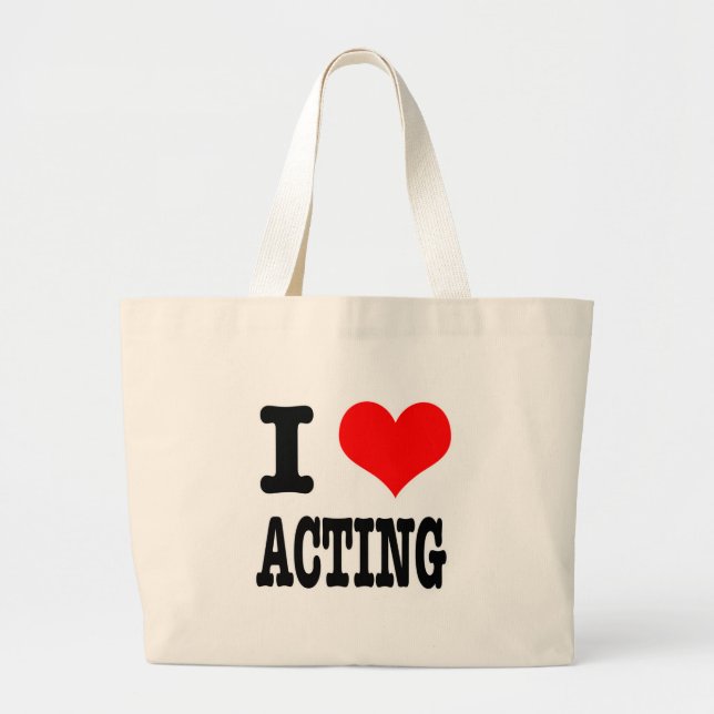 BOLSA TOTE GRANDE EU AMO (AMO) ATUAR (Frente)