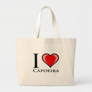Bolsa Tote Grande Eu amo Capoeira