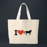 Bolsa Tote Grande Eu amo Cavalos<br><div class="desc">Eu adoro Cavalos - Cavalos</div>